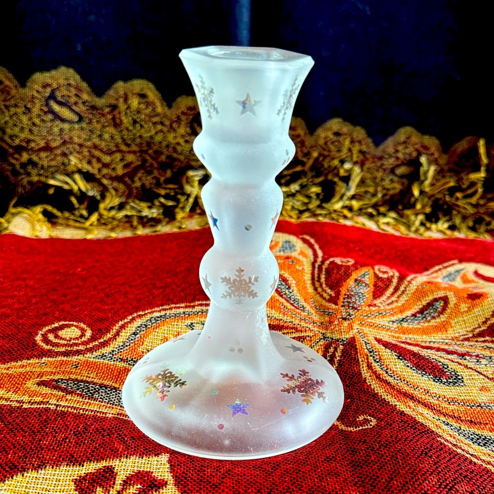 Partylite snowy nights taper holder